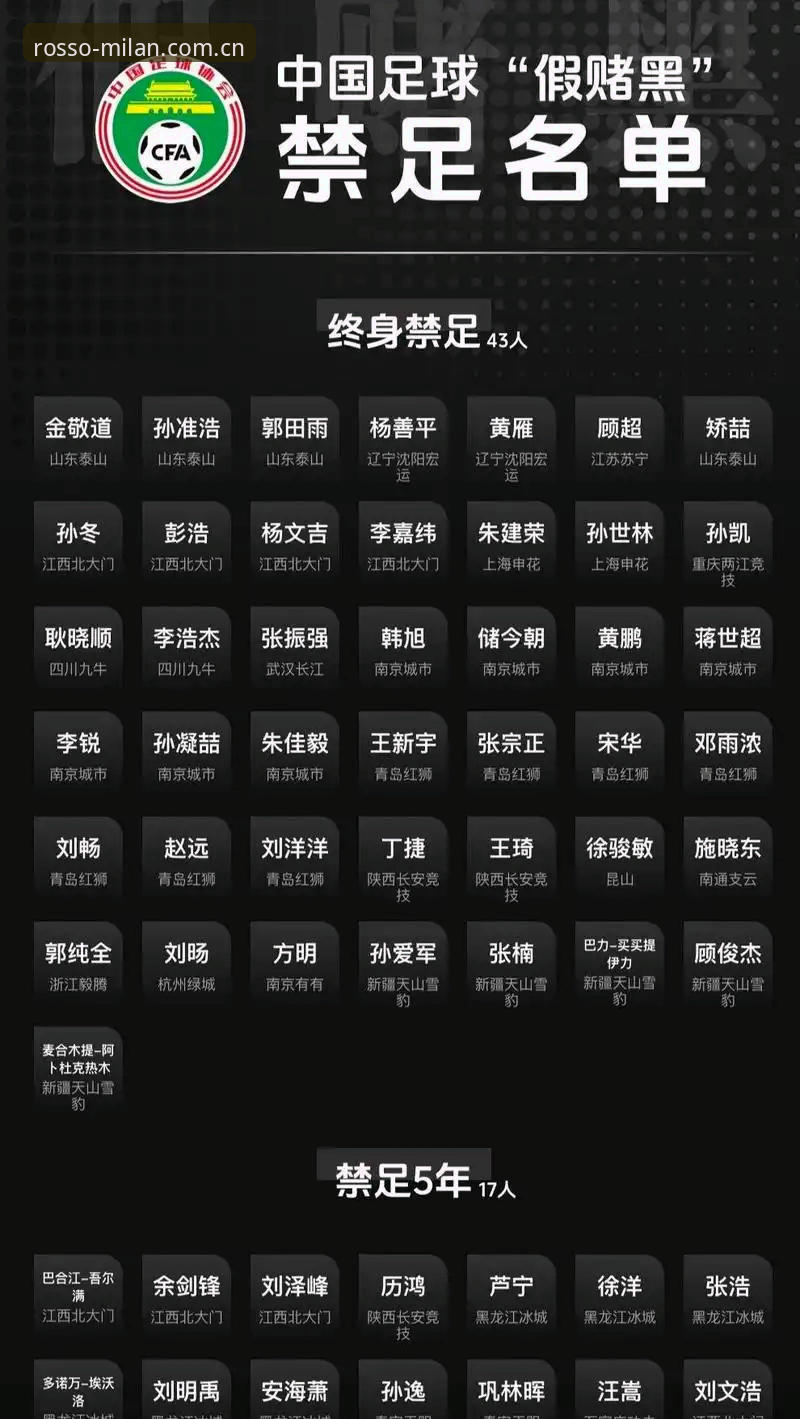 解析中国足协第三批禁足名单：看足球腐败治理的实用指南